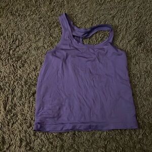 LULULEMON purple cropped swiftly tank